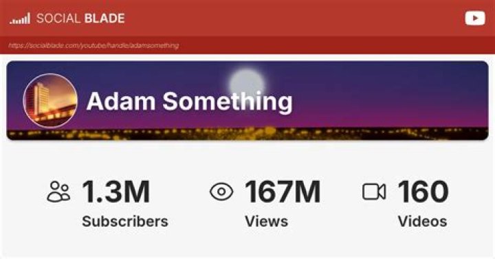 Adam Something video statistics