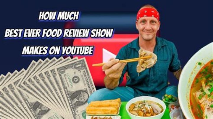 Best Ever Food Review Show net worth, income and estimated earnings of Youtuber channel