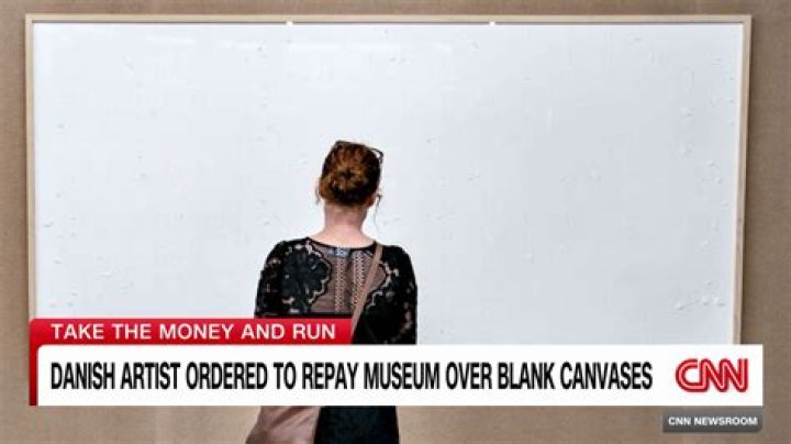 Danish Artist Took An $84,000 Art Grant Then Gave The Museum Two Blank Canvases Called "Take The Money And Run"