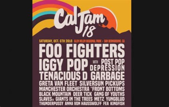 Foo Fighters, Billy Idol, Iggy Pop To Headline Cal Jam 18