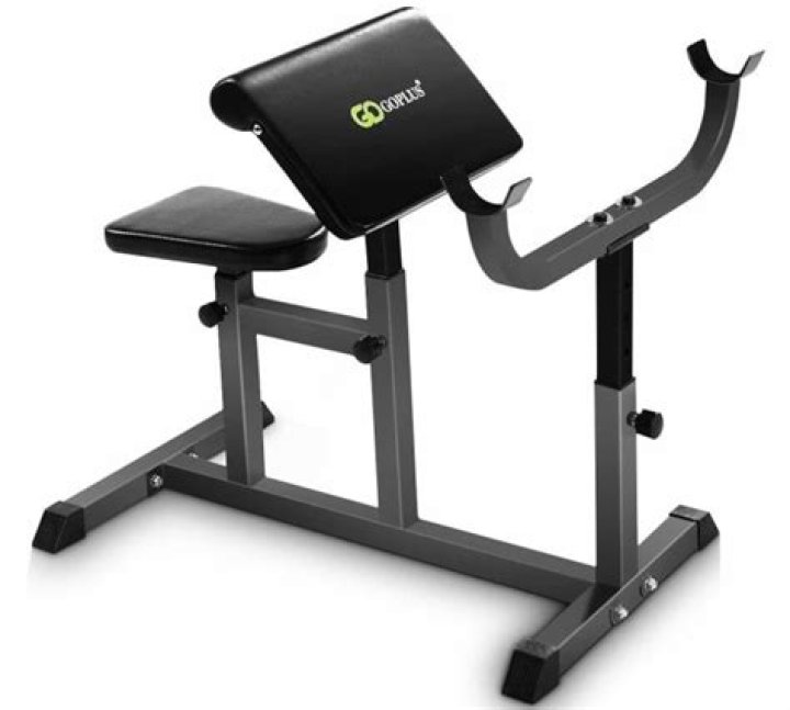 Goplus Preacher Curl Weight Bench Review