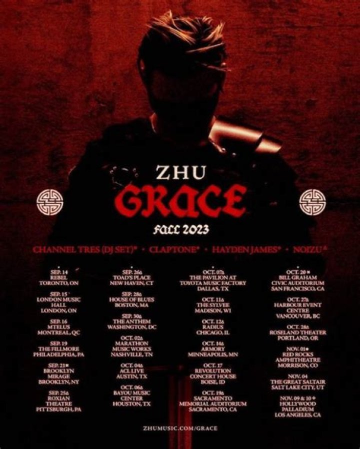 Grammy-Nominated Artist Zhu Announces ‘The Grace Tour’ For This Fall