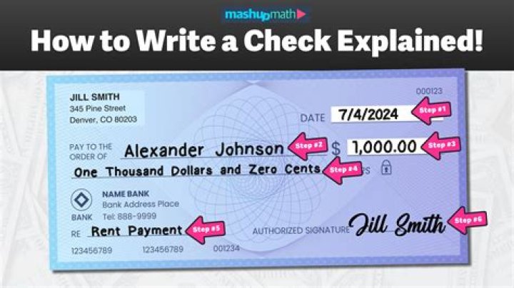 How to Write a Check