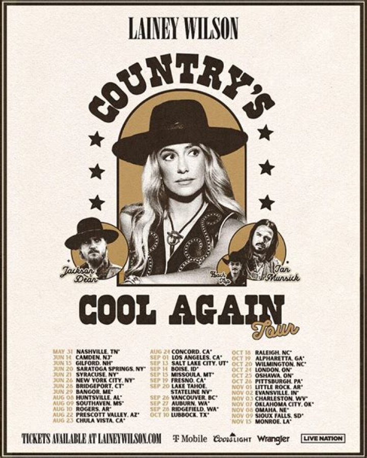 Lainey Wilson Announces 2024 ‘Country’s Cool Again’ North American Tour