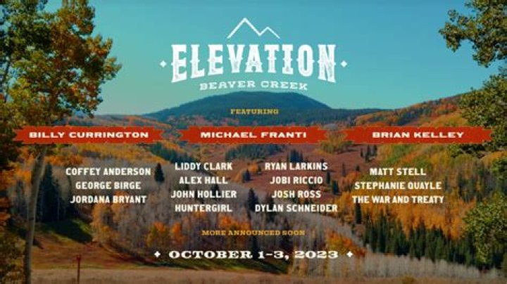 Lineup Announced For Elevation Beaver Creek