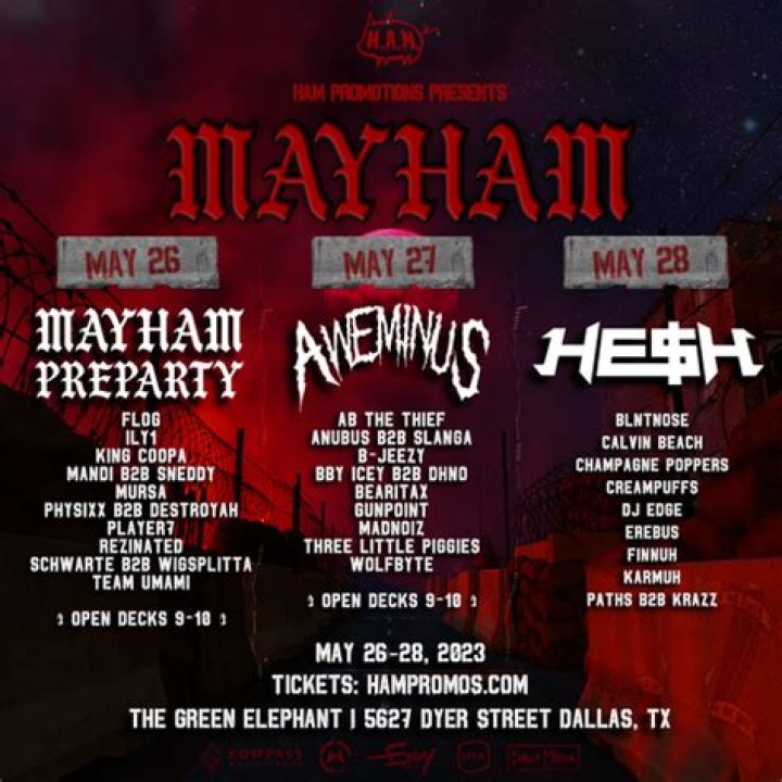 Live Nation Reveals Lineup For Rockstar Energy Drink Mayhem Festival